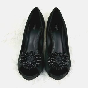 Apt. 9 Aparden Satin Peep Toe Heels